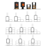 Domino-Holzofen mit Fuß und 2-Stufen-Modul – 8,5 kW – Bild 6